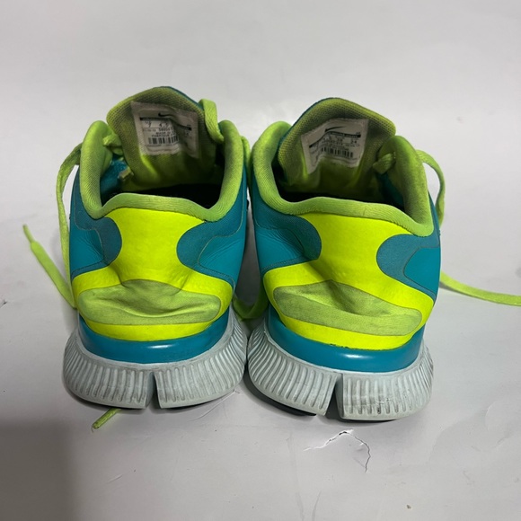 Nike Free 5.0 | Teal & Lime Green Sneakers - Picture 2 of 8
